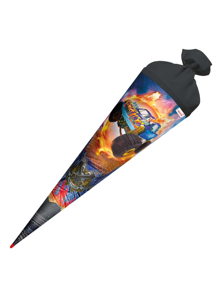 ROTH Schultüte groß Monstertruck Fire 70 cm in Orange günstig kaufen onesize