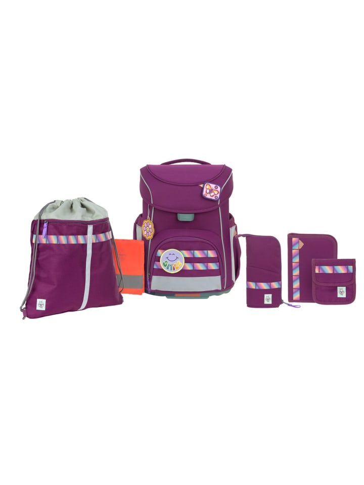Lässig Lässig Schulranzen Set 7-teilig, Slim Unique lilac günstig kaufen onesize