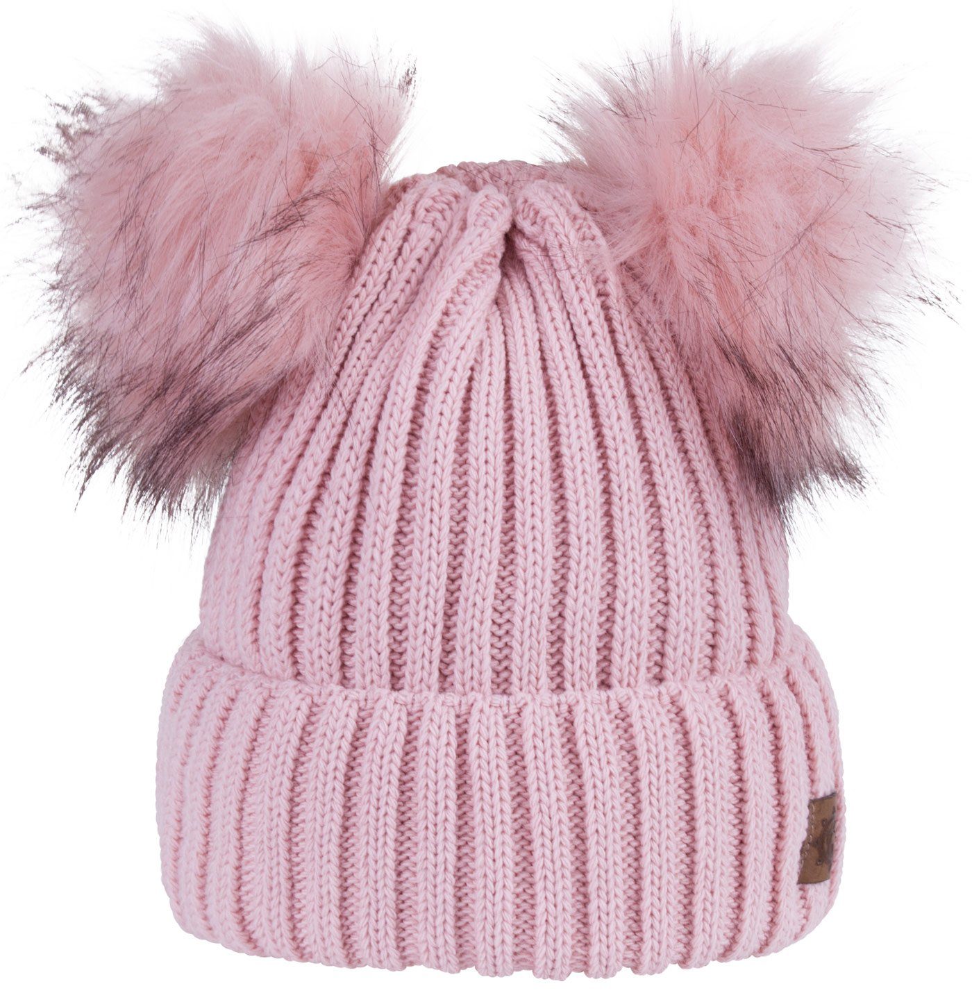 compagno Bommelmütze (1-St) Kindermütze Kinder Wintermütze Beanie Strickmütze Mädchen Mütze