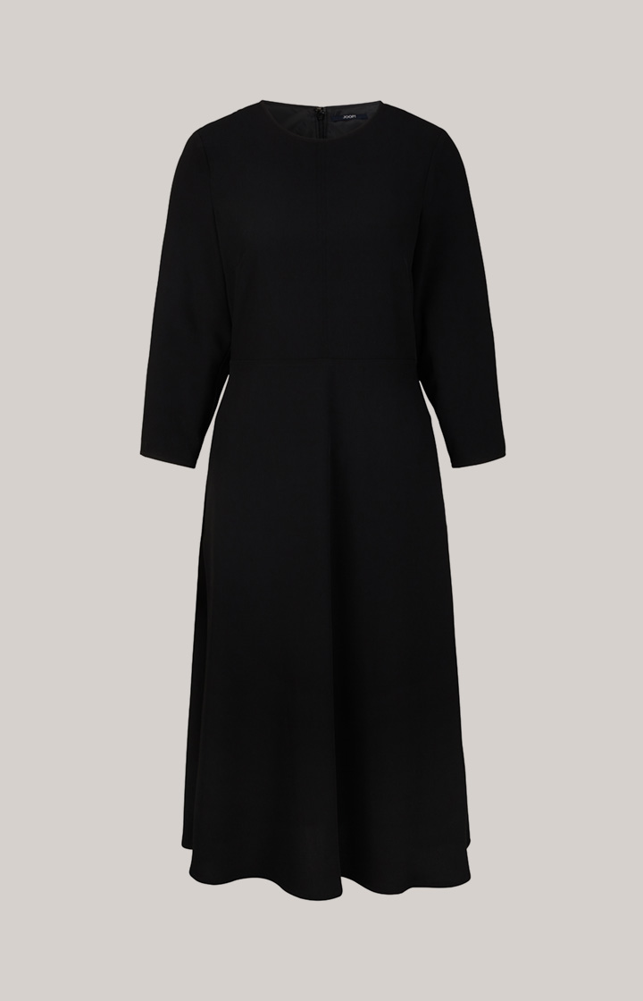 Twill-Kleid in Schwarz