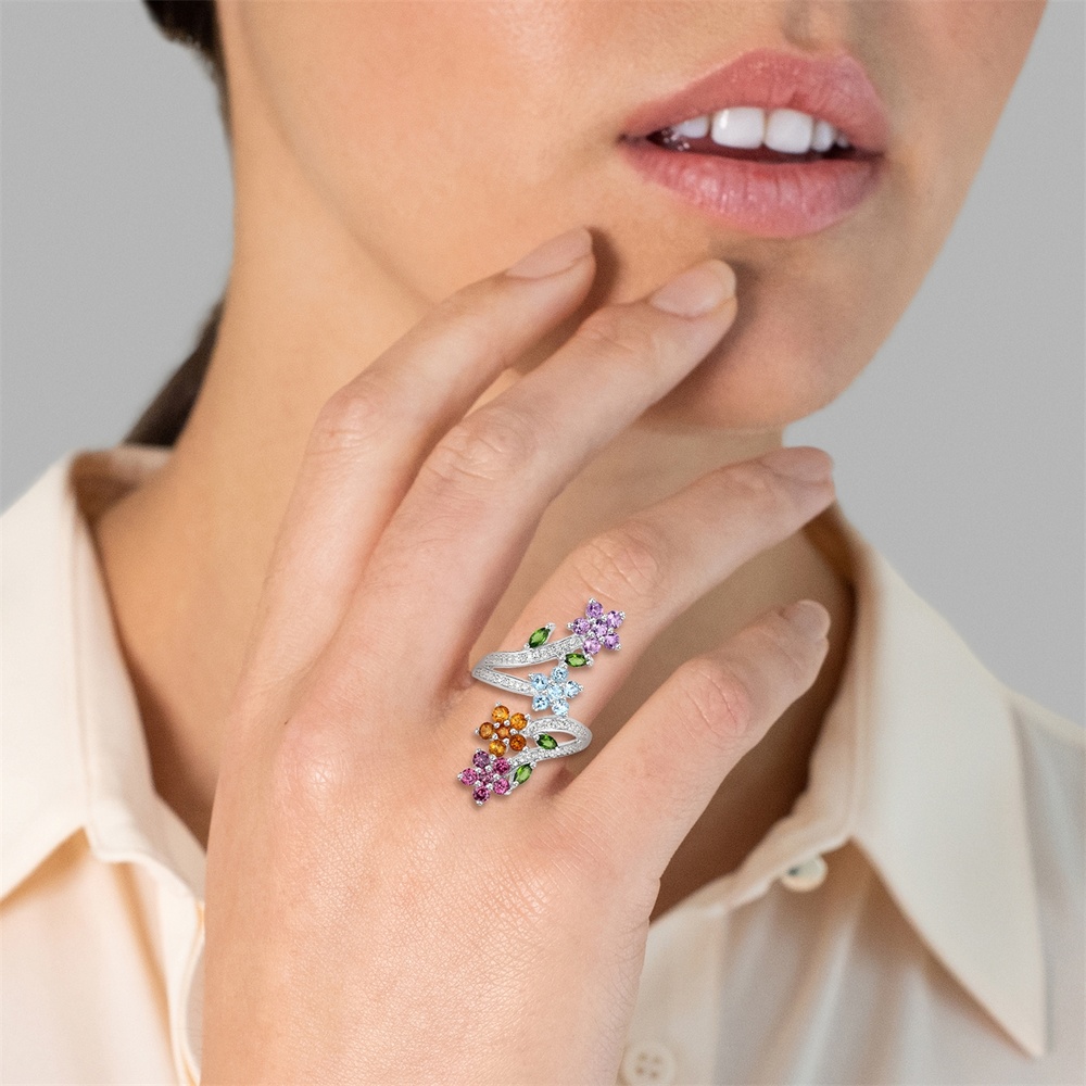 Rafaela Donata Bague Argent sterling Améthyste en Argent Bague