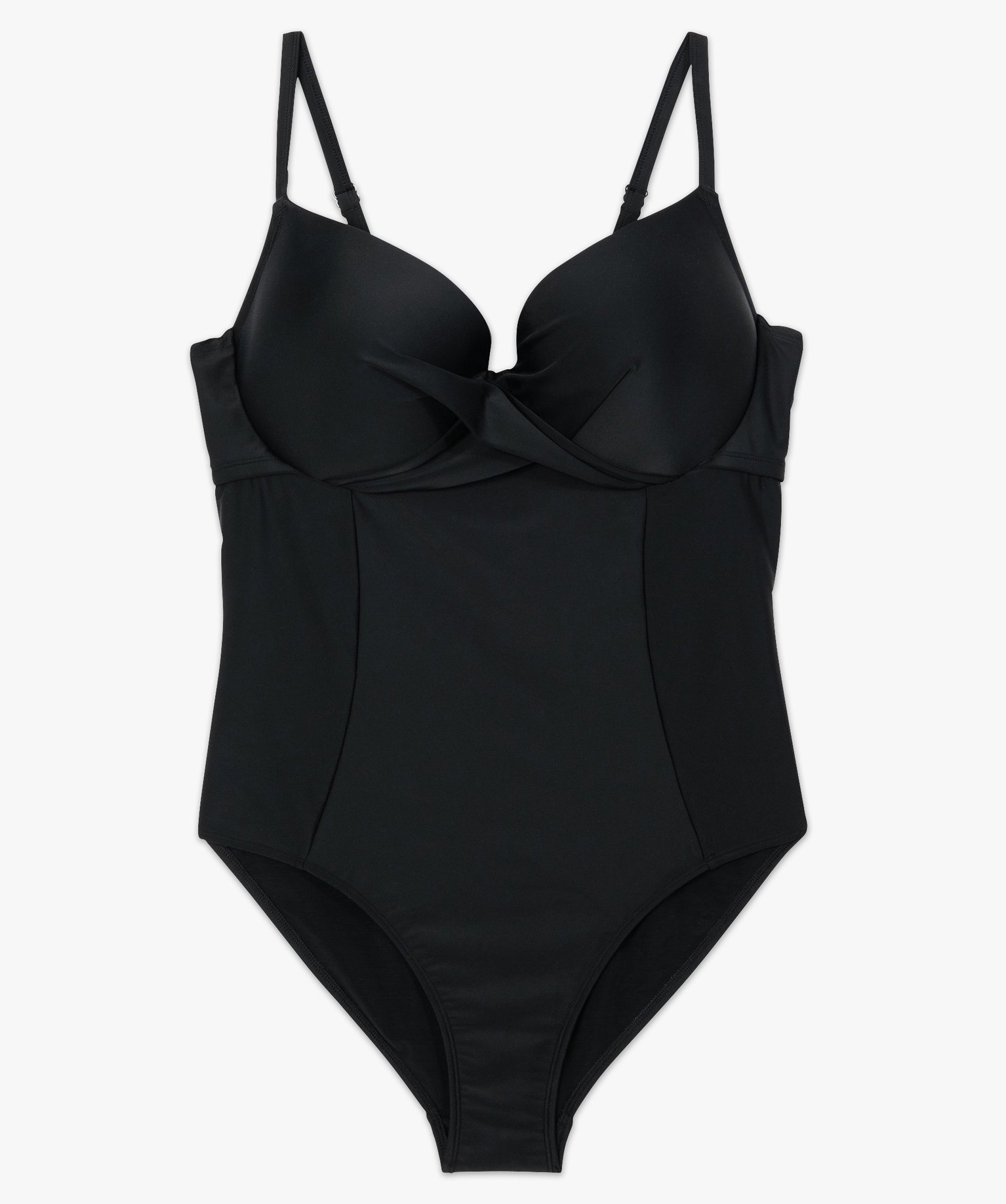 Maillot de bain femme grande taille 1 pièce à armatures noir | GEMO
