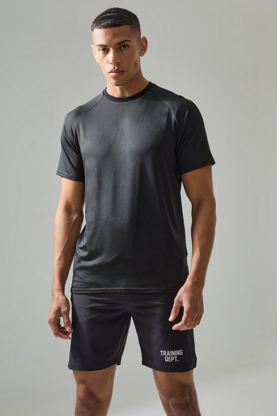 Man Active Lightweight Essentials Gym Raglan T-Shirt