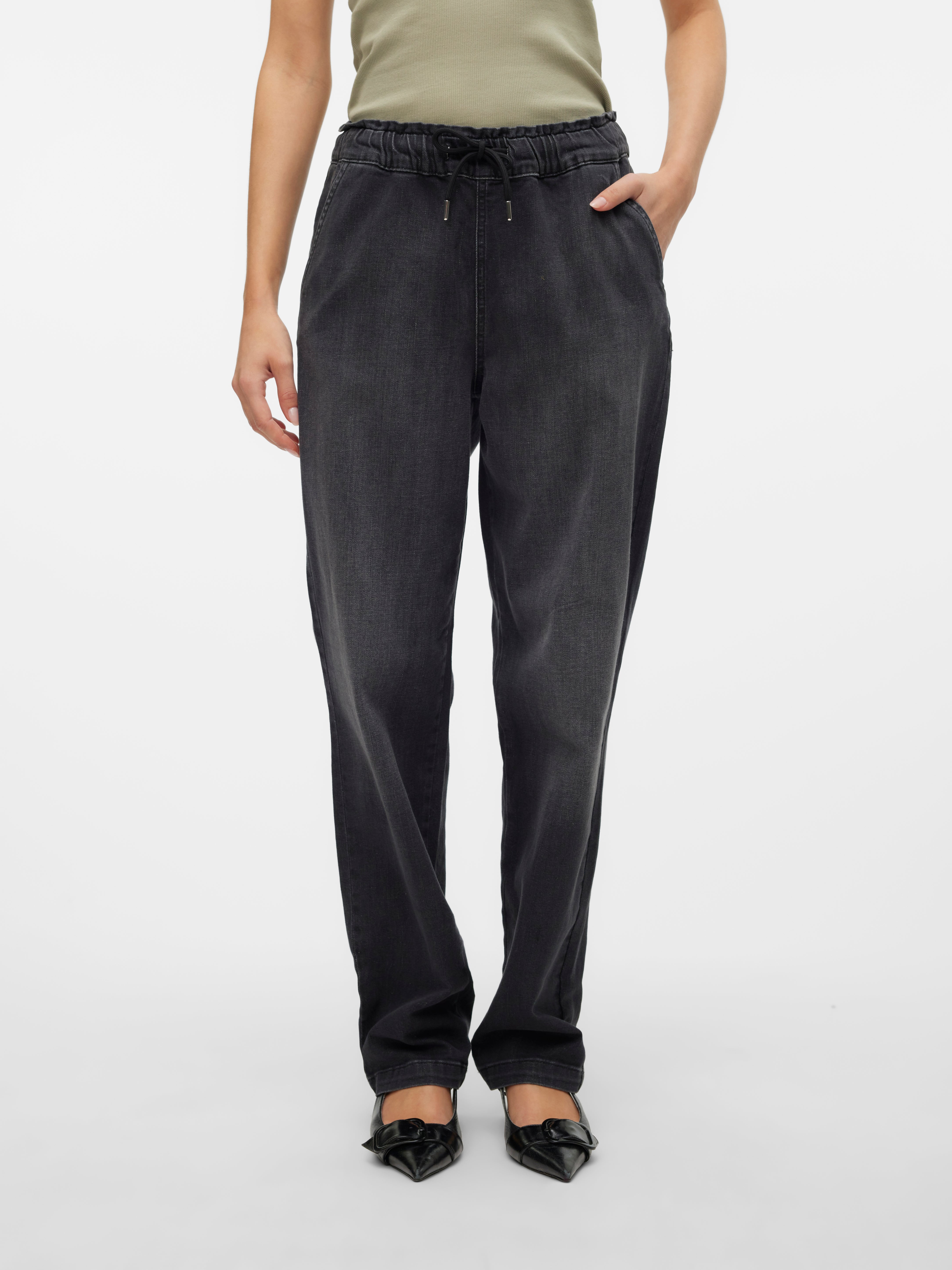 VMCALLIE Mid Rise Karotte, locker geschnitten Jeans