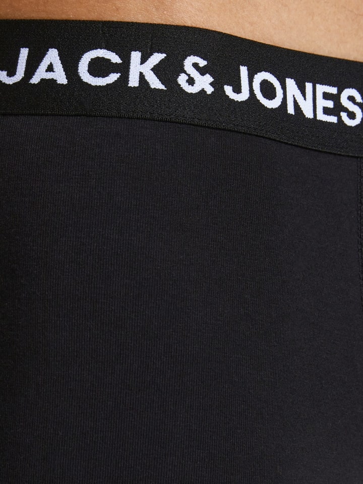 Jack & Jones Set 5er Pack Trunks Boxershorts Stretch Unterhose in Schwarz-3 günstig kaufen
