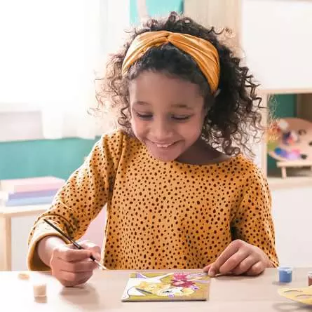 CreArt Mia und Onchao - Beste Freunde - Malen nach Zahlen für Kinder ab 7 Jahren