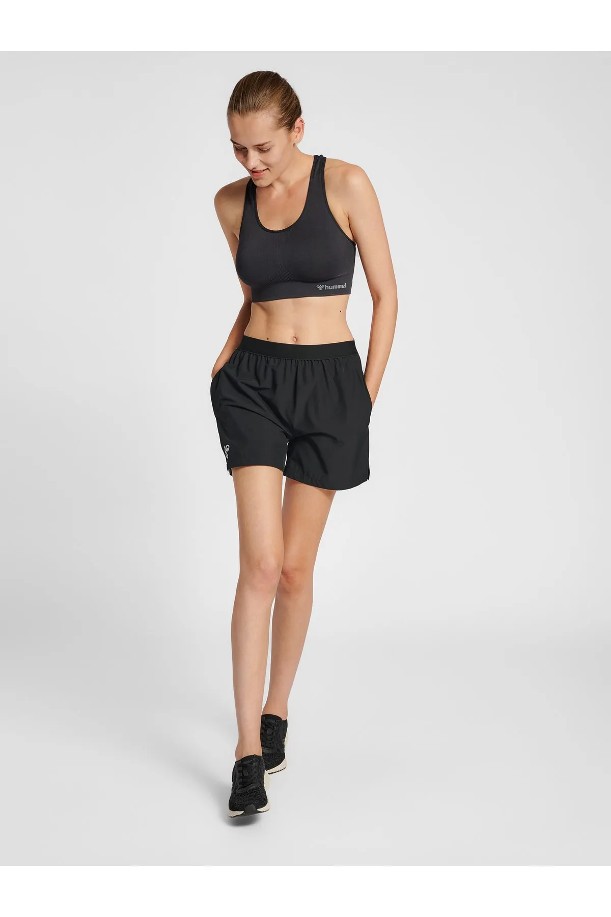 hummel  Kurze Sporthose - Schwarz - Mittlerer Bund