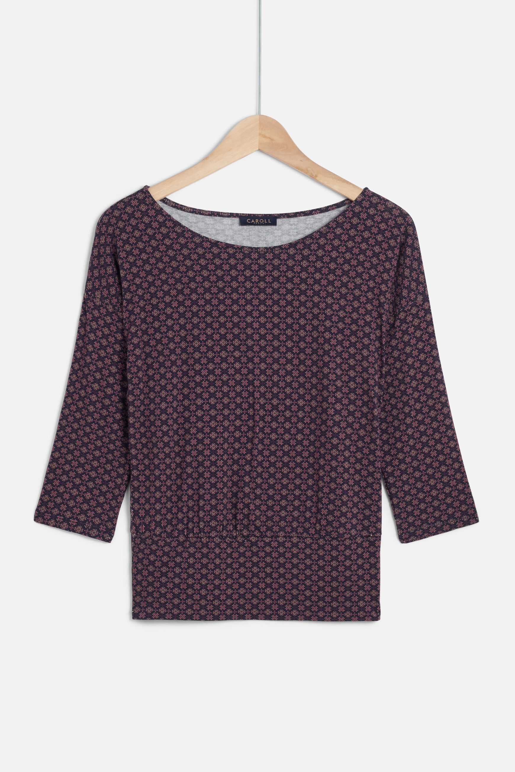 t-shirt jimmy-azulejo bleu marine femme