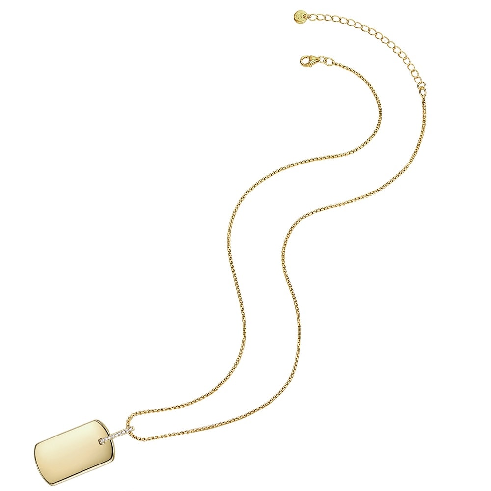 Glanzstücke München Collier en argent Argent sterling Oxyde de zirconium (CZ) en Or jaune collier