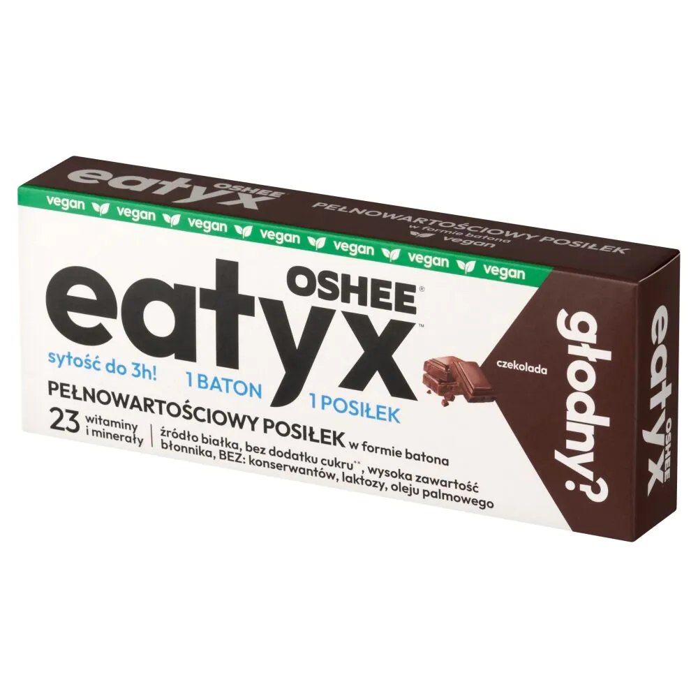 Vegan γεύμα Eatyx σε μορφή μπάρας, σοκολάτας