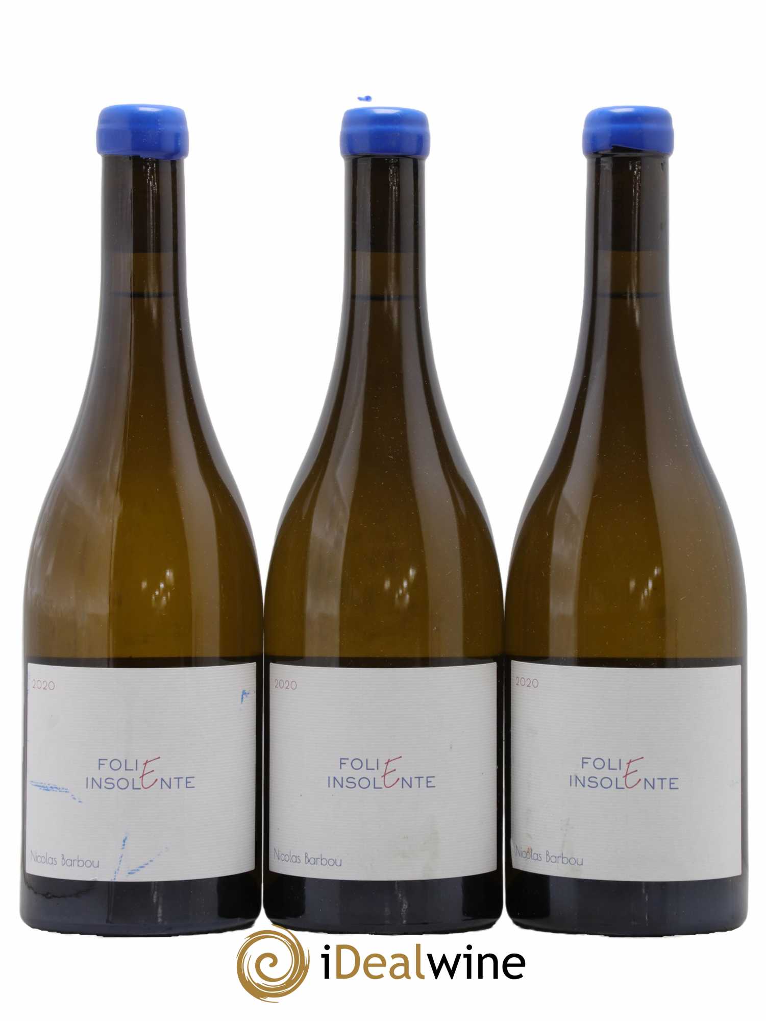 Touraine-Oisly Folie Insolente Nicolas Barbou  2020 - Lot de 3 Bouteilles