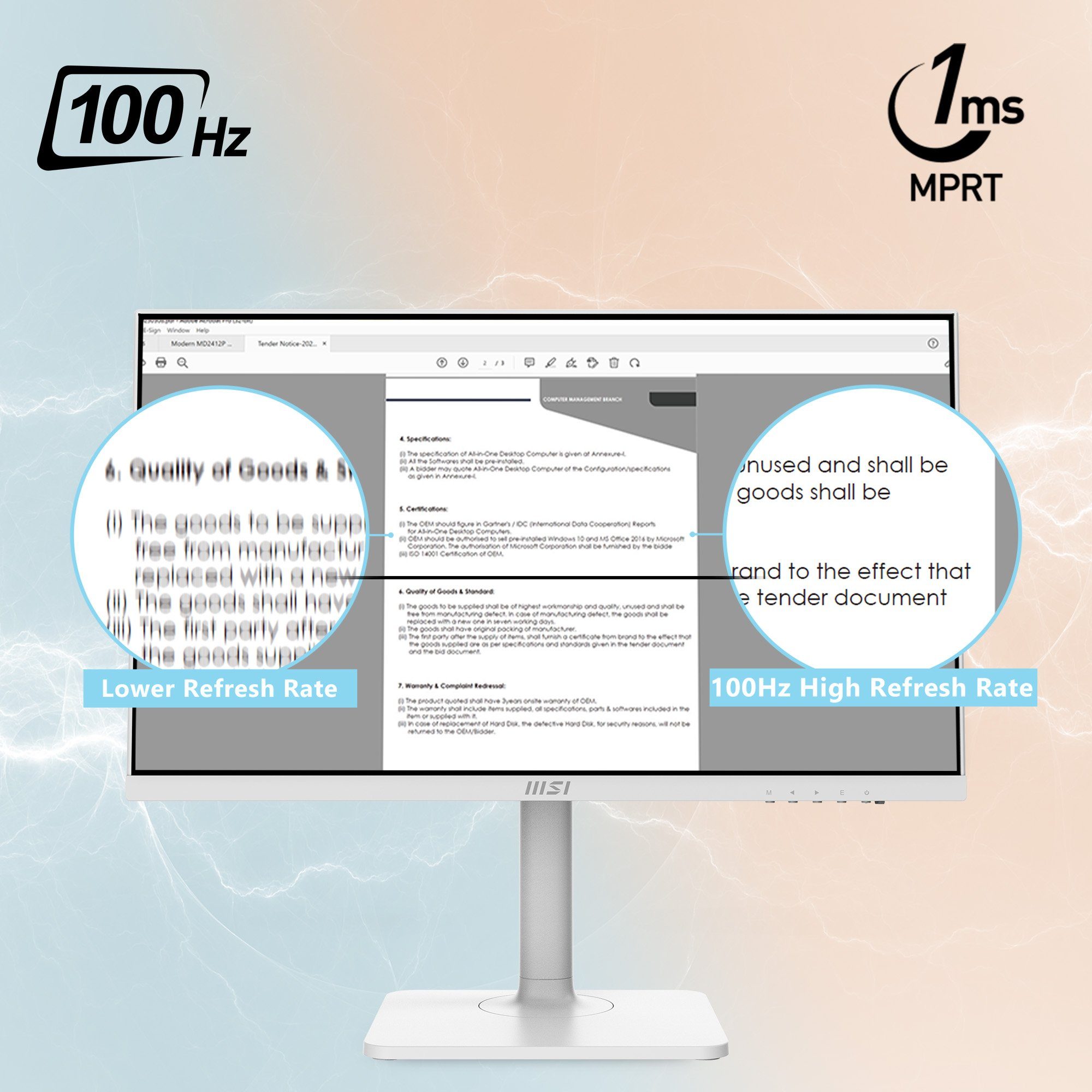 MSI Modern MD2412PW LED-Monitor (60 cm/24 