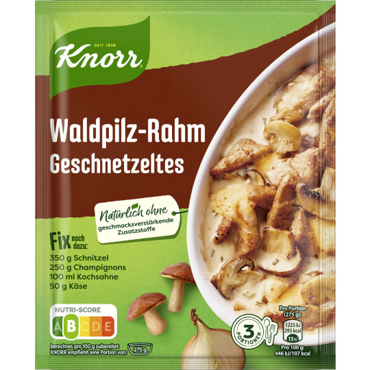 Knorr Fix für Waldpilz-Rahm Geschnetzeltes 40G