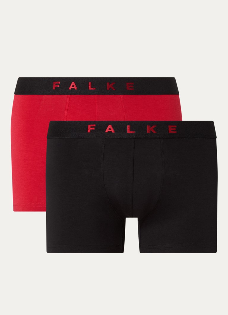 Μποξεράκι Falke Scarlet με λογότυπο στη μέση, συσκευασία των 2