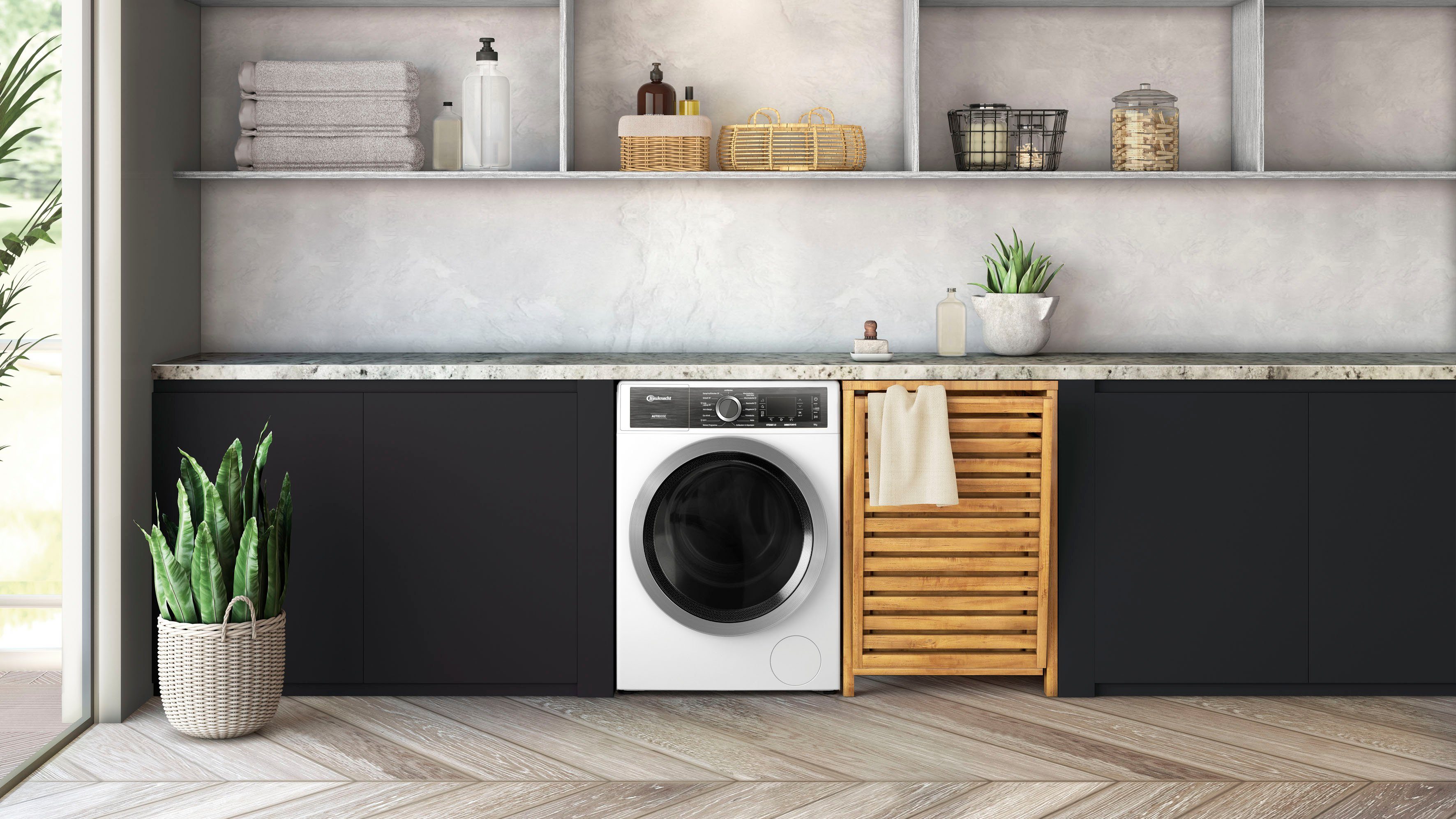 BAUKNECHT Waschmaschine B8 W946WB DE, 9 kg, 1400 U/min, AutoDose, 4 Jahre Herstellergarantie