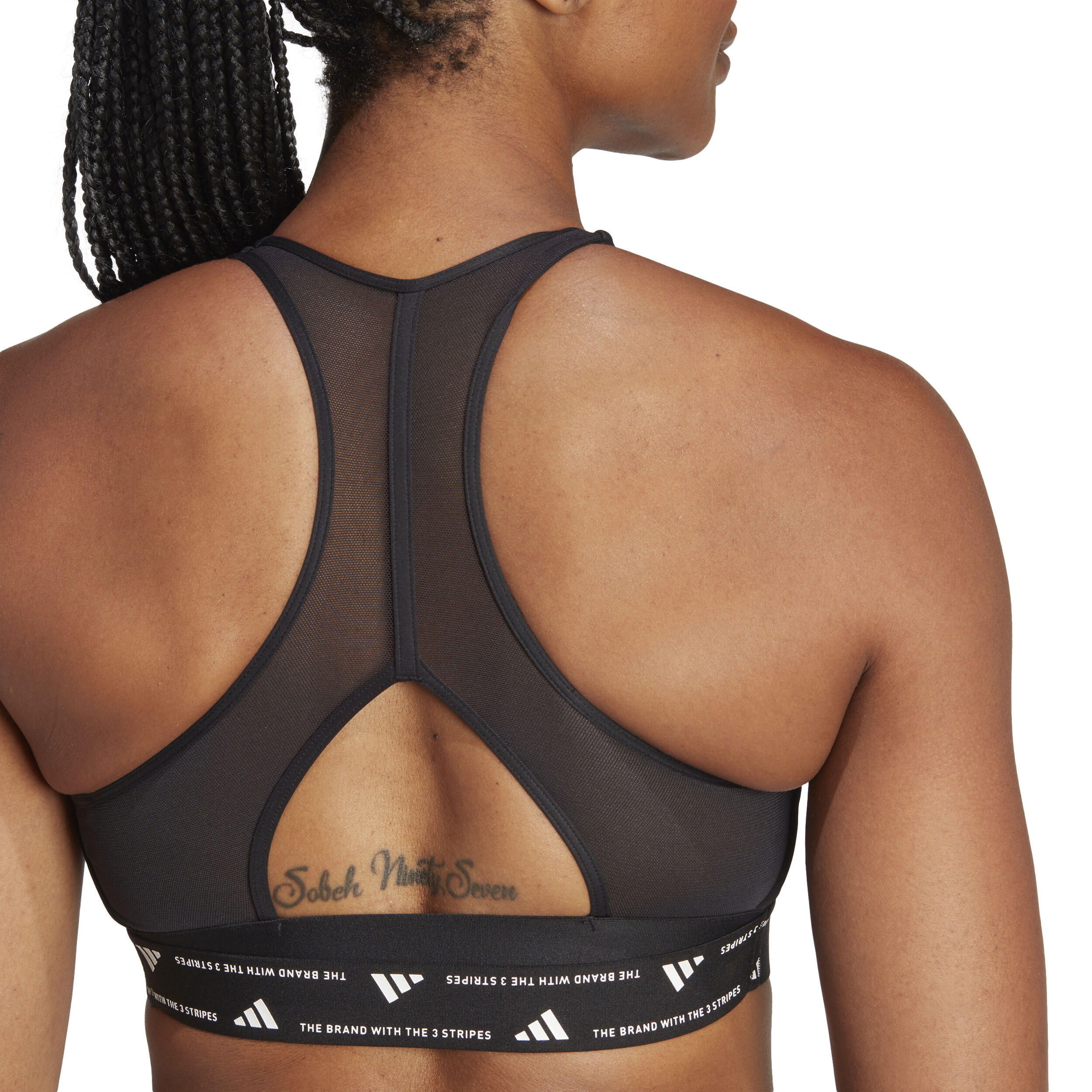 Power Racer Medium Sport-BH Damen - Schwarz