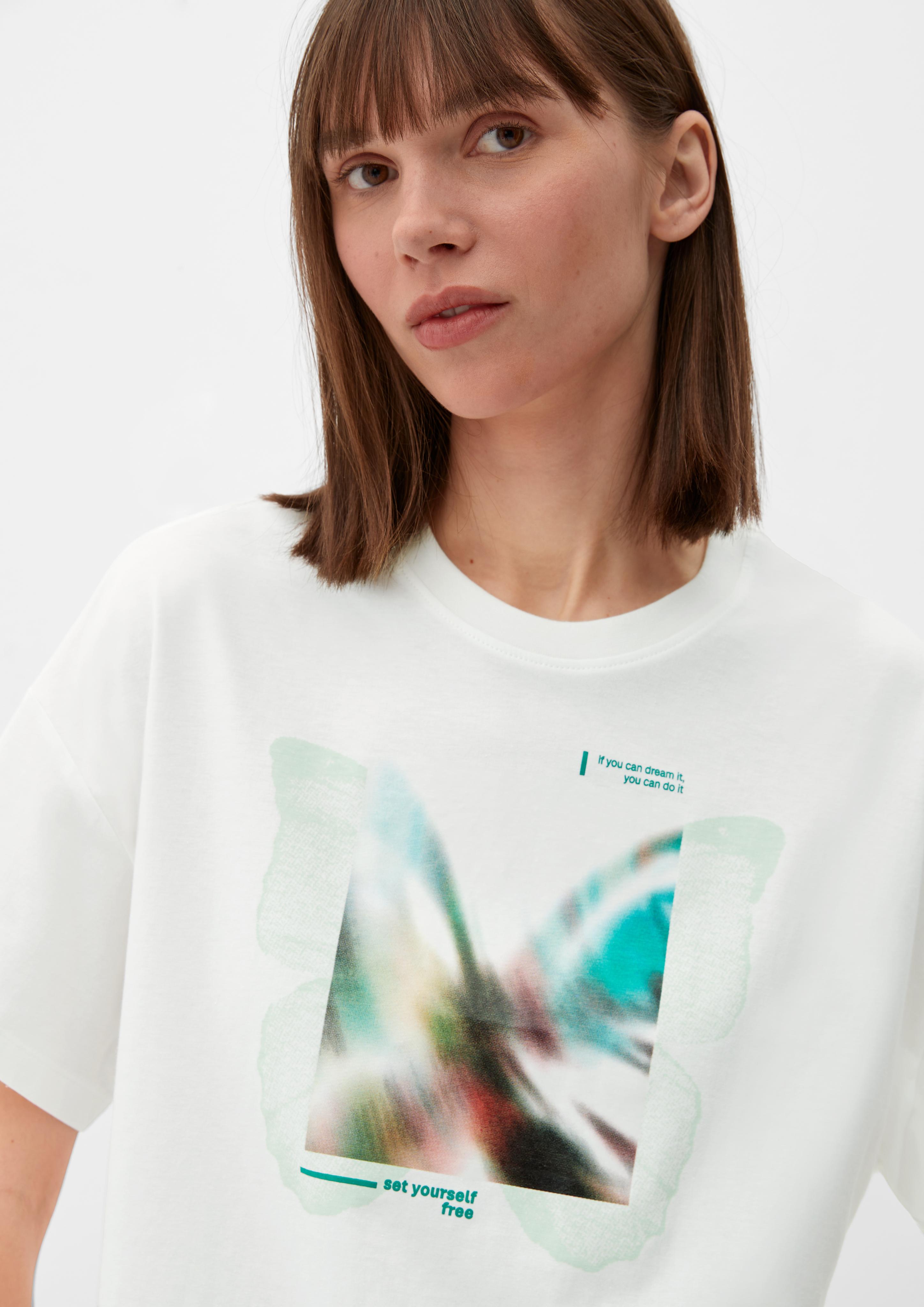 T-Shirt im Loose Fit mit Frontprint  2130597-02D1