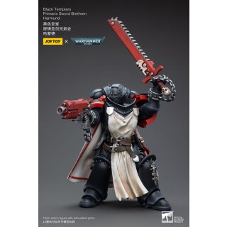 Warhammer 40k Actionfigur 1/18 Black Templars Primaris Sword Brethren Harmund 12 cm