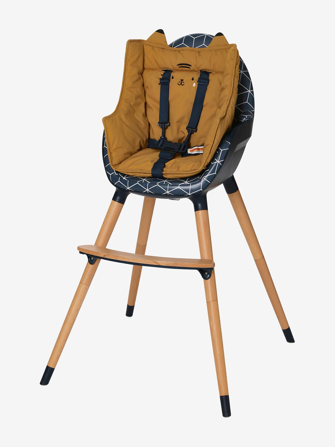 Vertbaudet Sitzkissen für Hochstühle - wollweiß