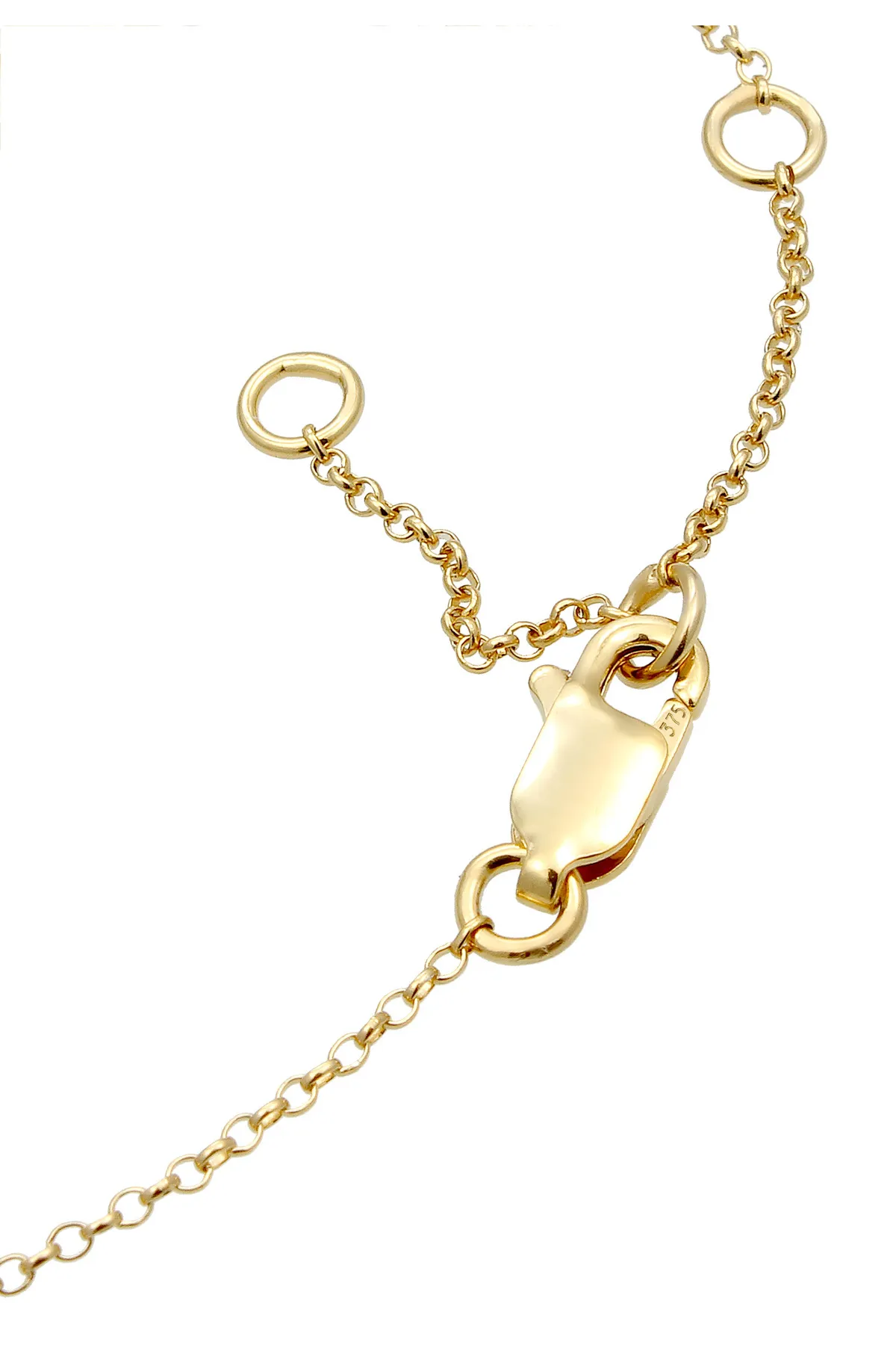 ELLI  Armband Kinder Herz Geburt Taufe Namensband 375 Gelbgold