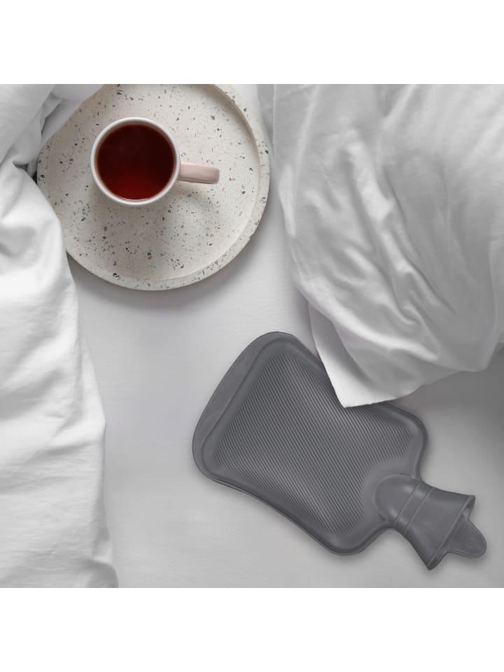 relaxdays Wärmflasche in Grau - 1 Liter günstig kaufen onesize
