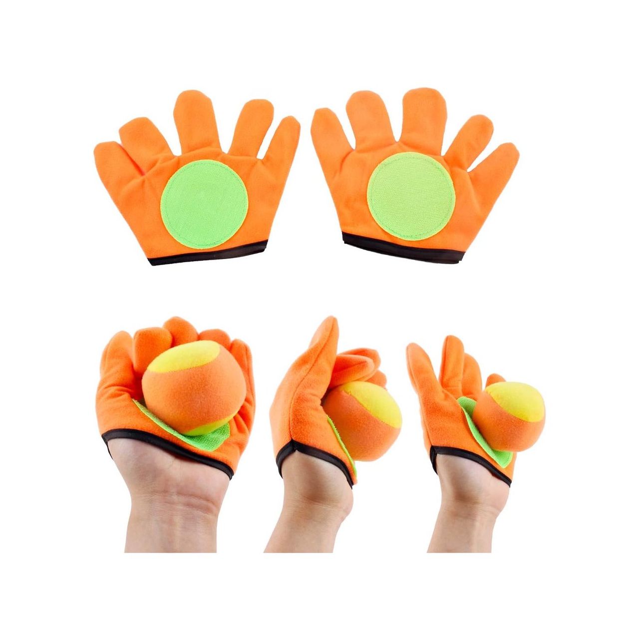 COFI 1453 2er-Pack Selbstklebende Handschuhe, Zielweste und Wurfbälle
