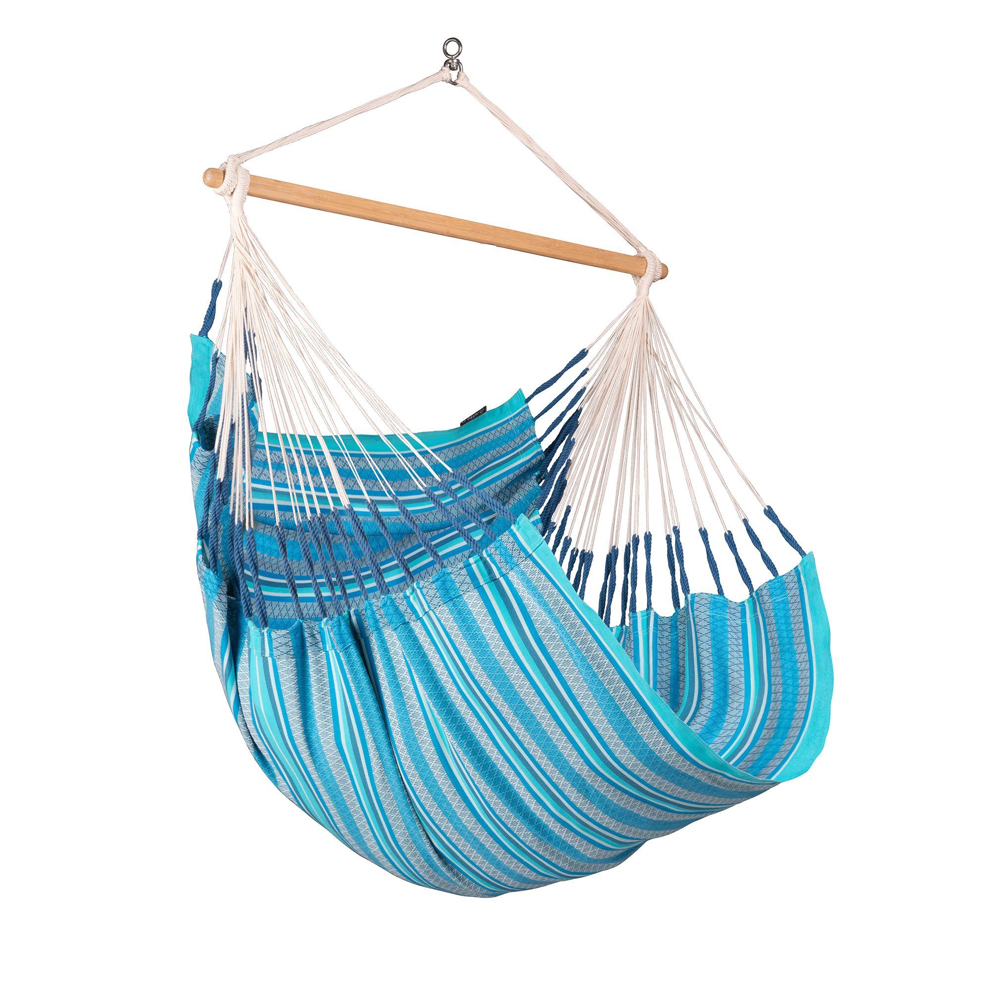 La Siesta Hängestuhl Hängestuhl Habana Azure - Hängestuhl aus Bio Baumwolle Comfort Size, Hochwertige Qualität
