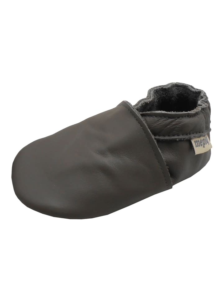 Yalion Baby Leder-Krabbelschuhe in Grau günstig kaufen