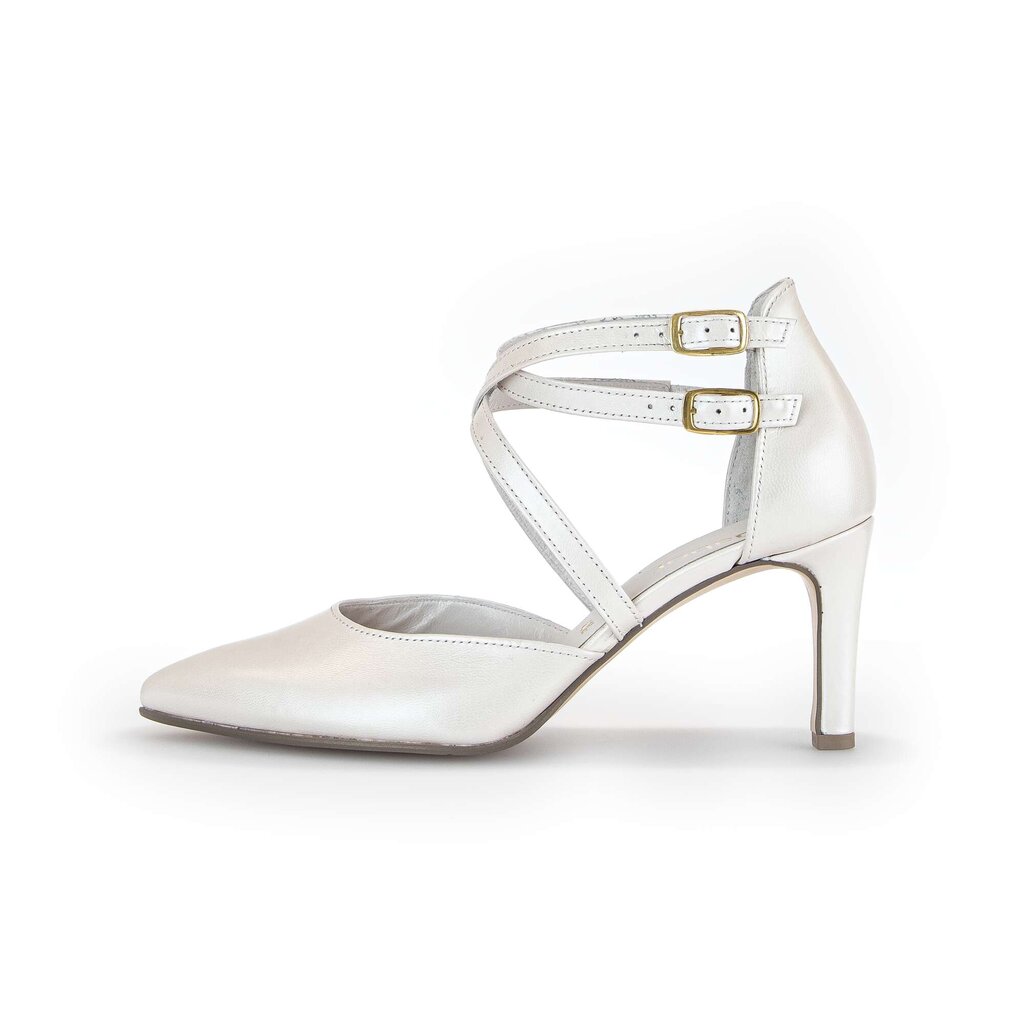 Gabor fashion Spangenpumps weiß