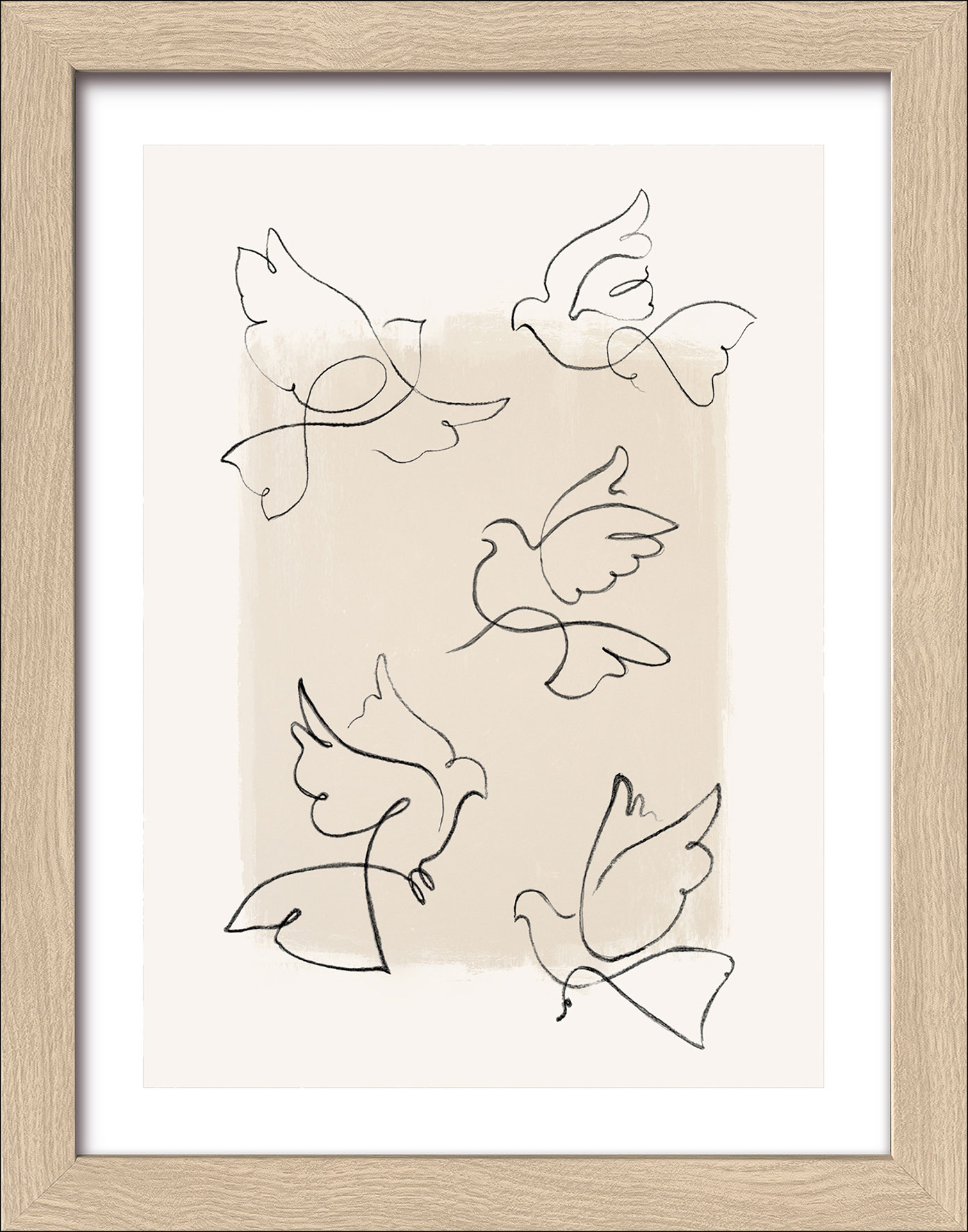 Pro ArtKunstdruck gerahmt 19x24cm