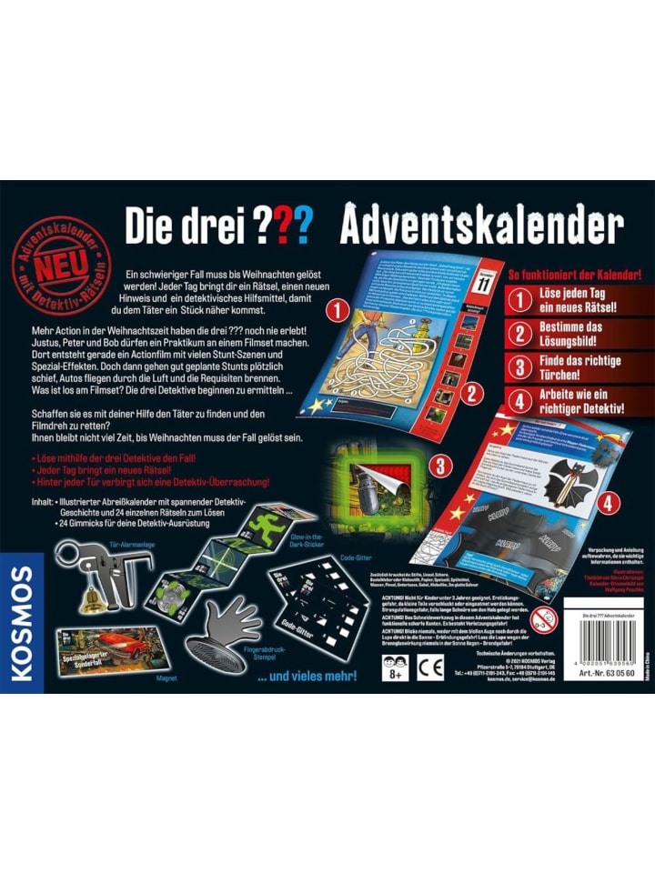 Kosmos Die Drei ??? Kalender in Mehrfarbig ab 8 Jahre günstig kaufen onesize