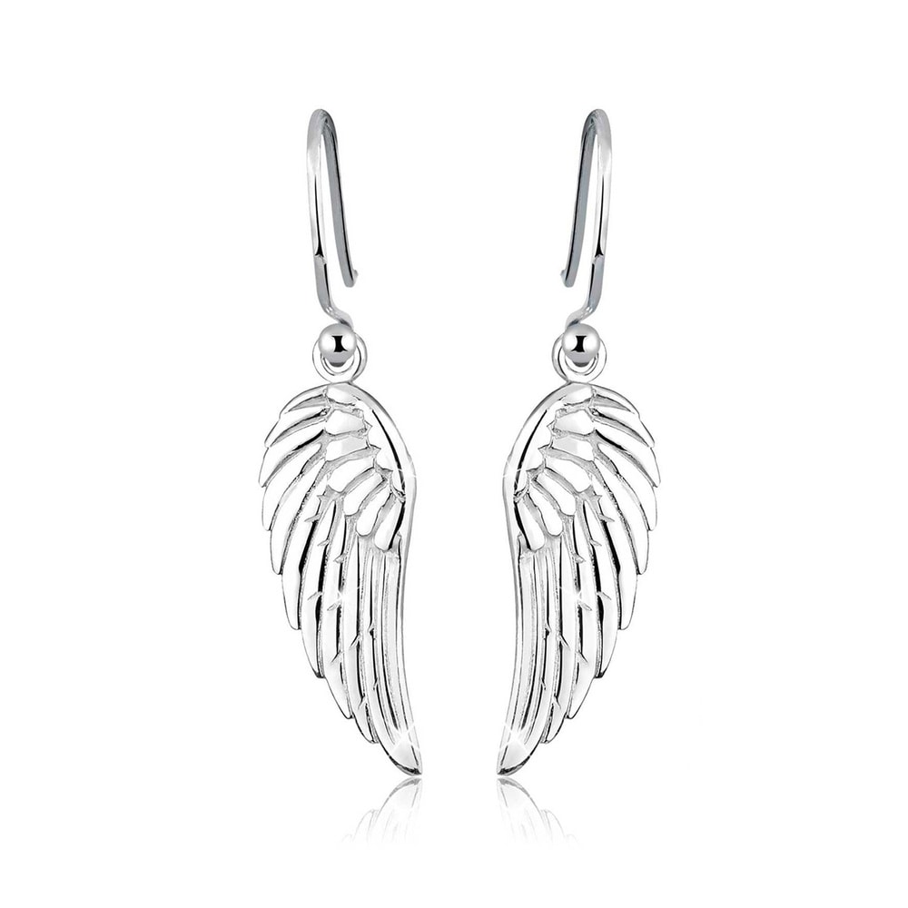 Elli Elli Boucles d'Oreilles Flügel Feminin Filigran 925 Silber Boucles d'oreilles