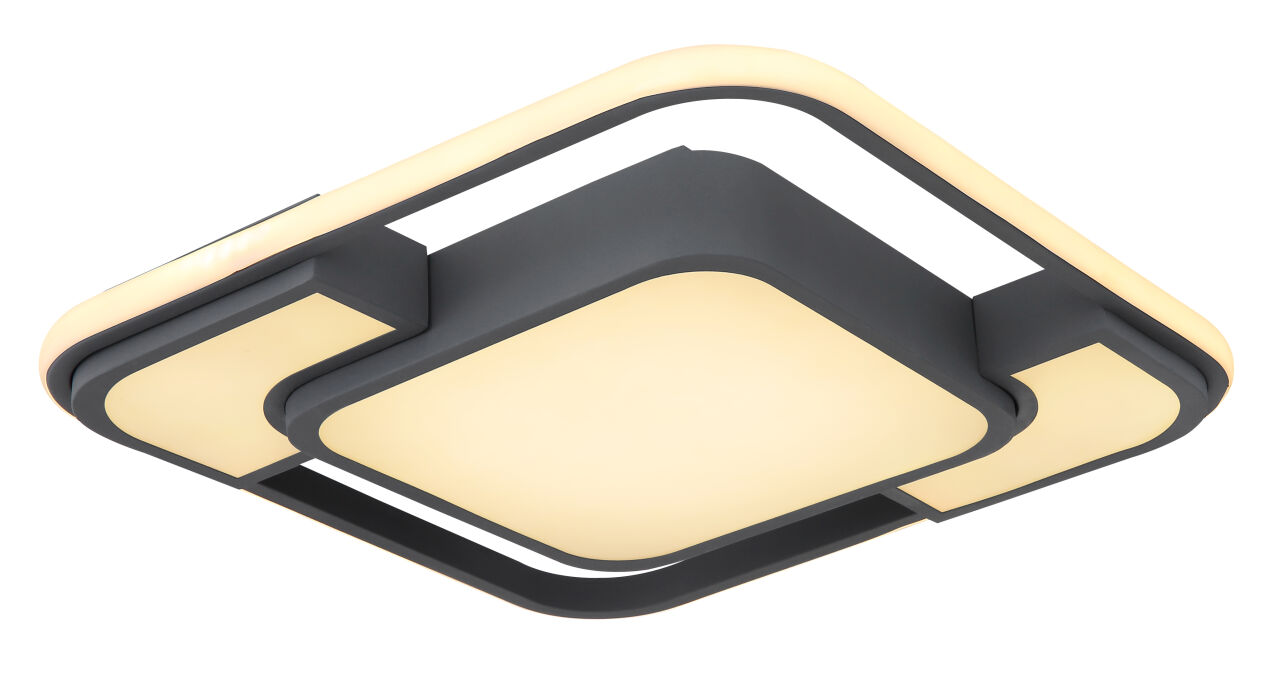 Globo Lighting - NIRRA - Deckenleuchte Metall Graphit, LED