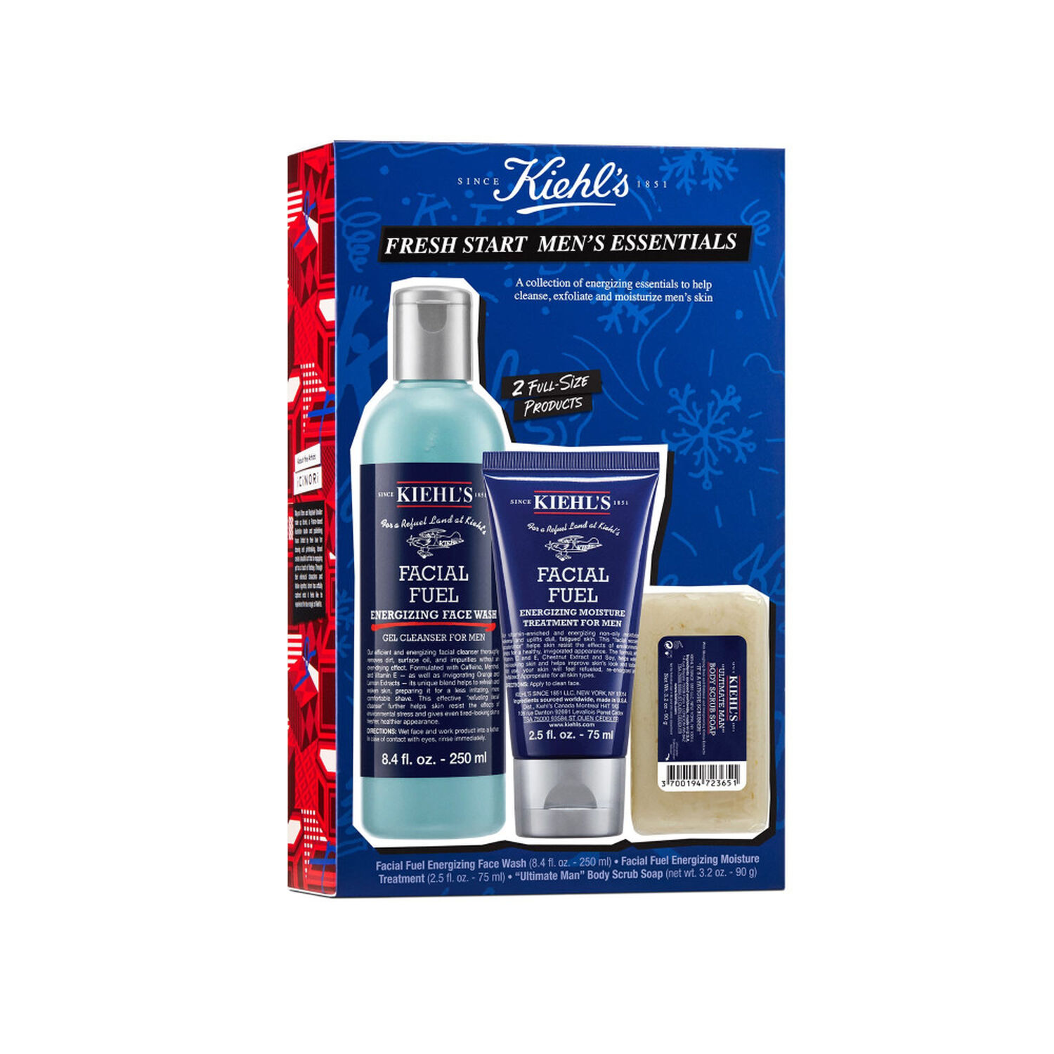 kiehl's Facial Fuel Coffret Soin Energisant pour Homme