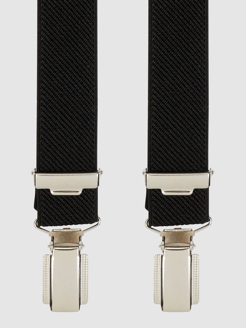 Hosenträger in X-Form in schwarz