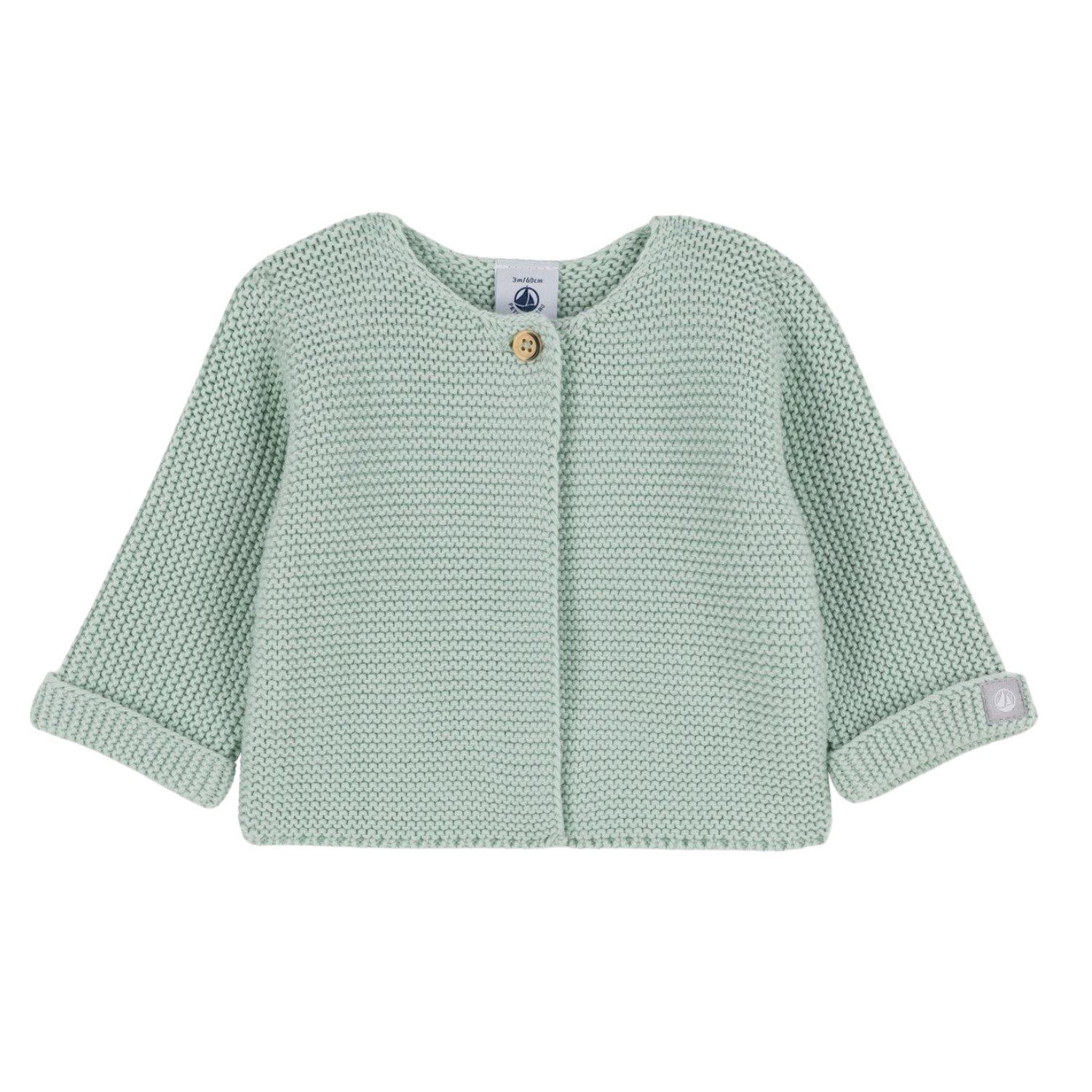 Petit Bateau Strickjacke Petit Bateau wunderschöne Strickjacke / Cardigan grün Baby