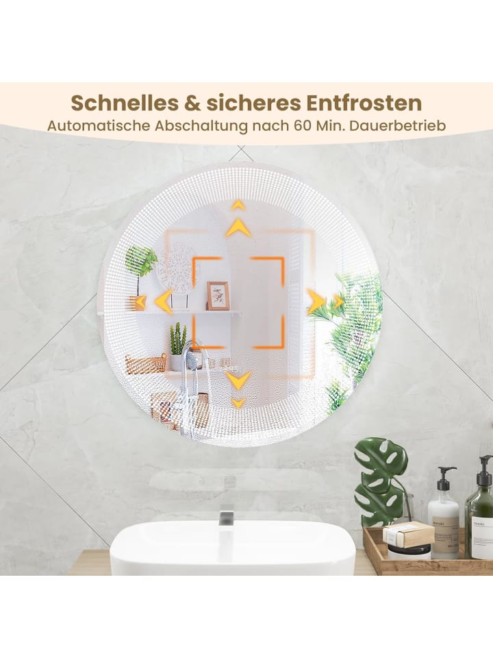 COSTWAY LED-Badspiegel 60cm in Silber günstig kaufen onesize