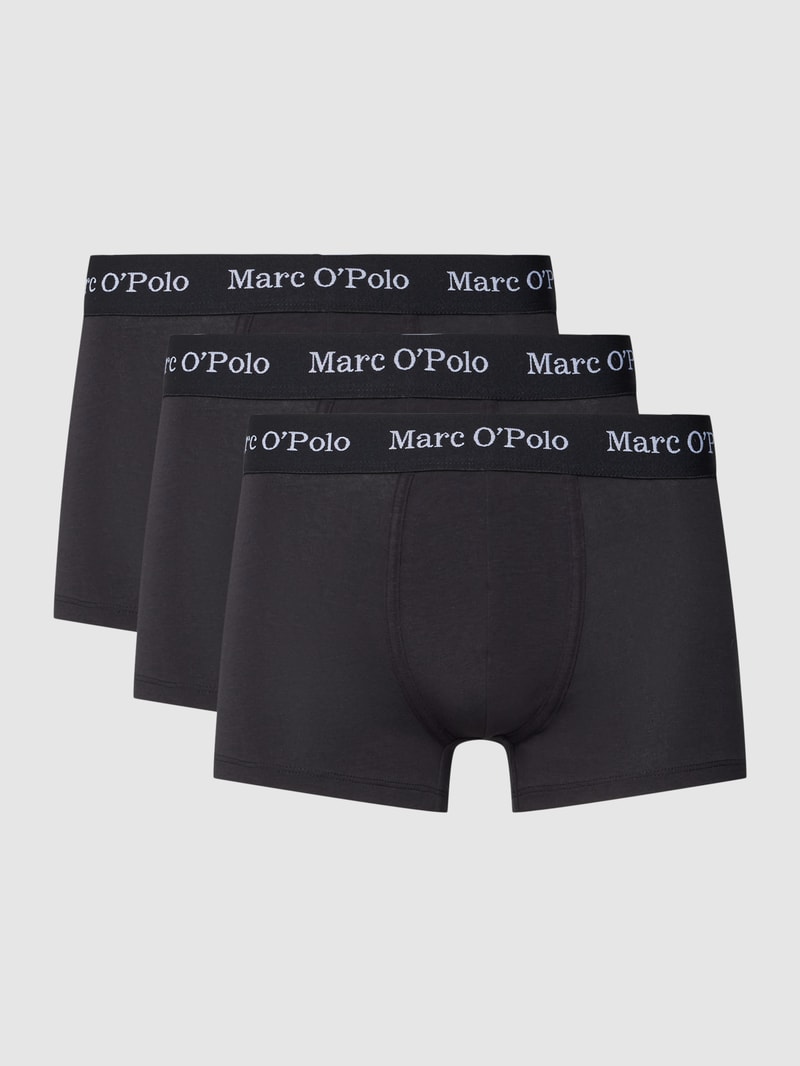 Trunks in unifarbenem Design im 3er-Pack in schwarz