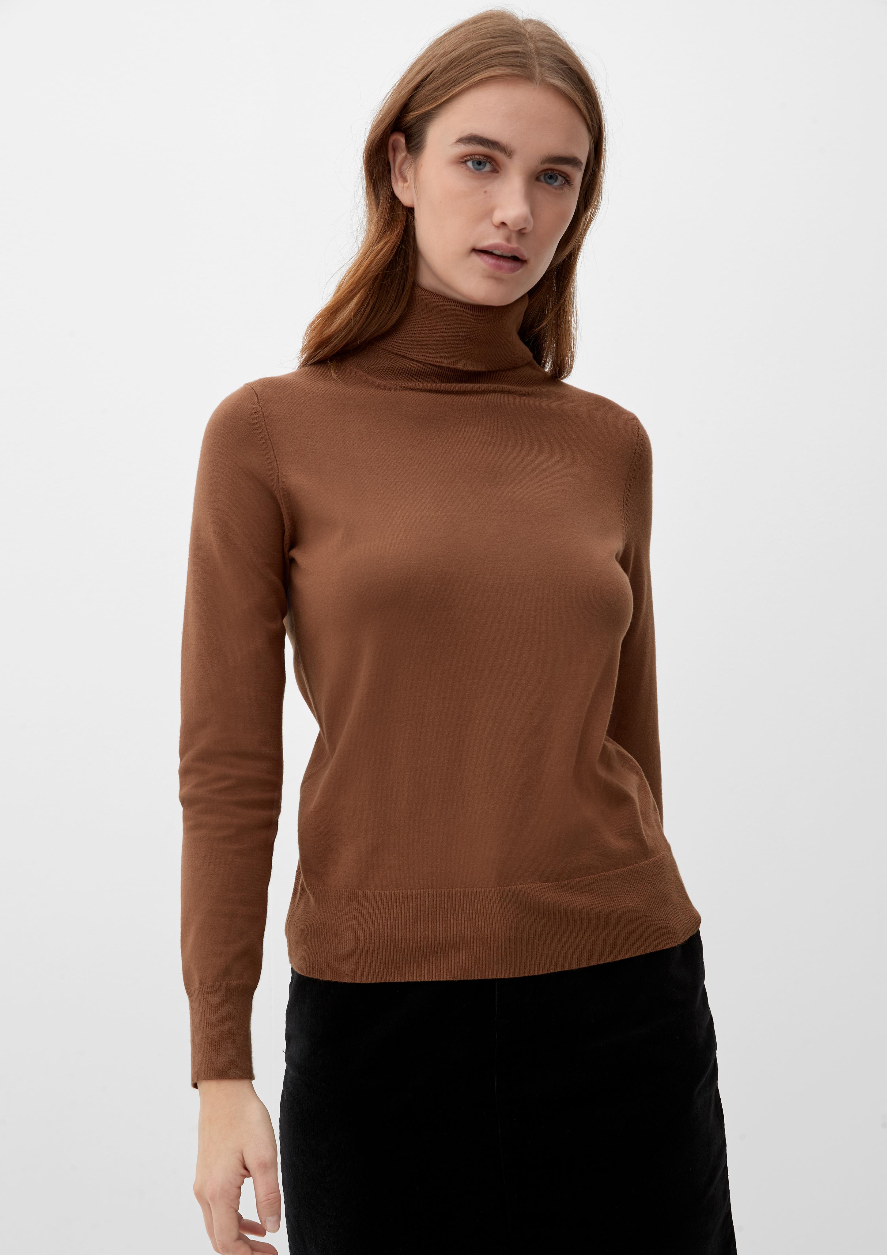 Rollkragenpullover aus Viskosemix  2121150-8764