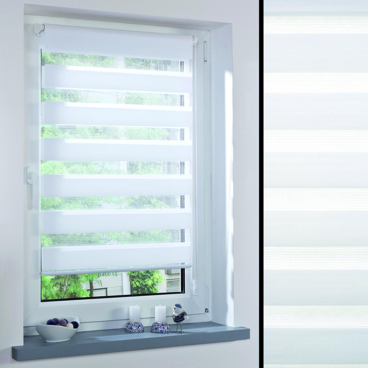 Bella Casa Duo-Rollo mini 60 x 210 cm weiß