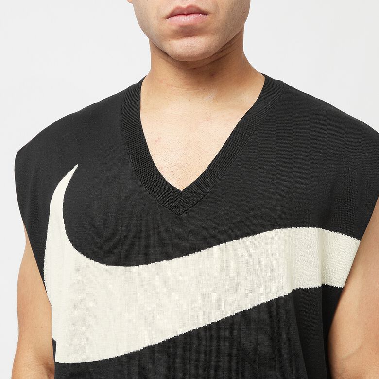 NIKE Swoosh Sweater Vest black/coconut milk