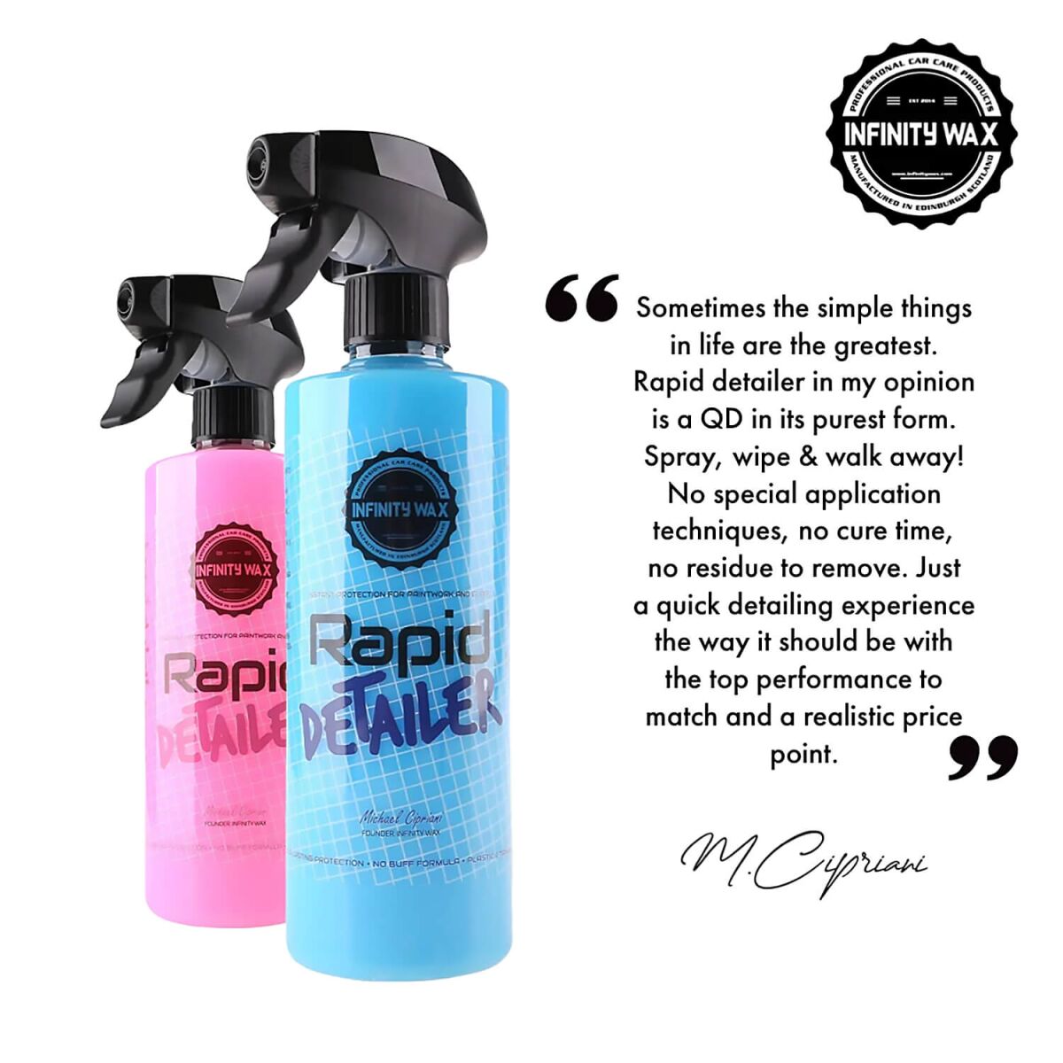 Infinity Wax Rapid Detailer Blau 500ml