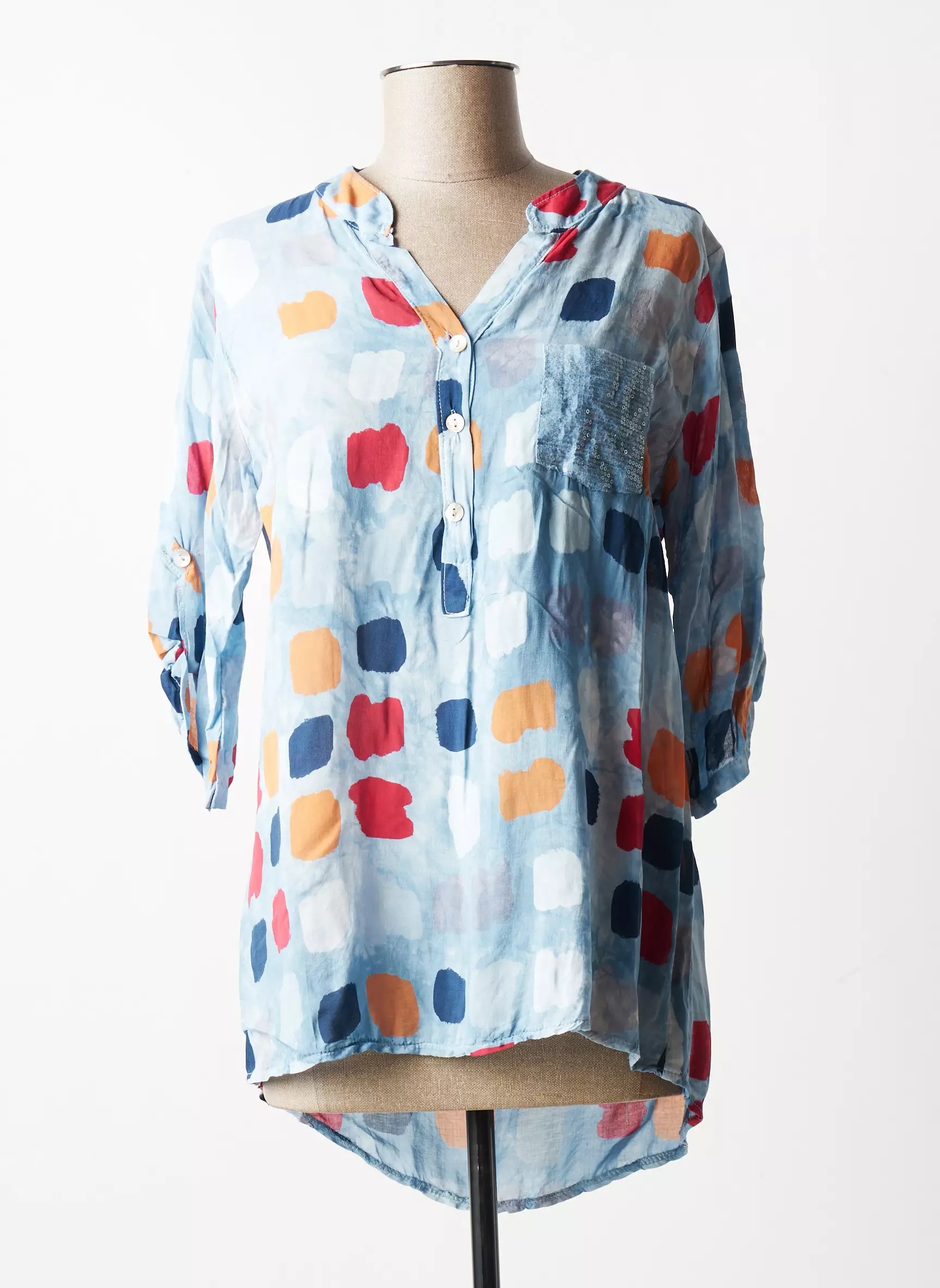 Quattro Blouses Femme couleur bleu