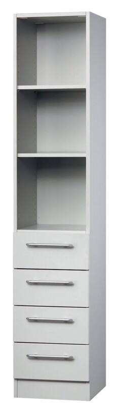 Hammerbacher Matrix Melaminharzbeschichtete Spanplatte Aktenschrank 2 Fachböden 406 x 420 x 2.004 mm