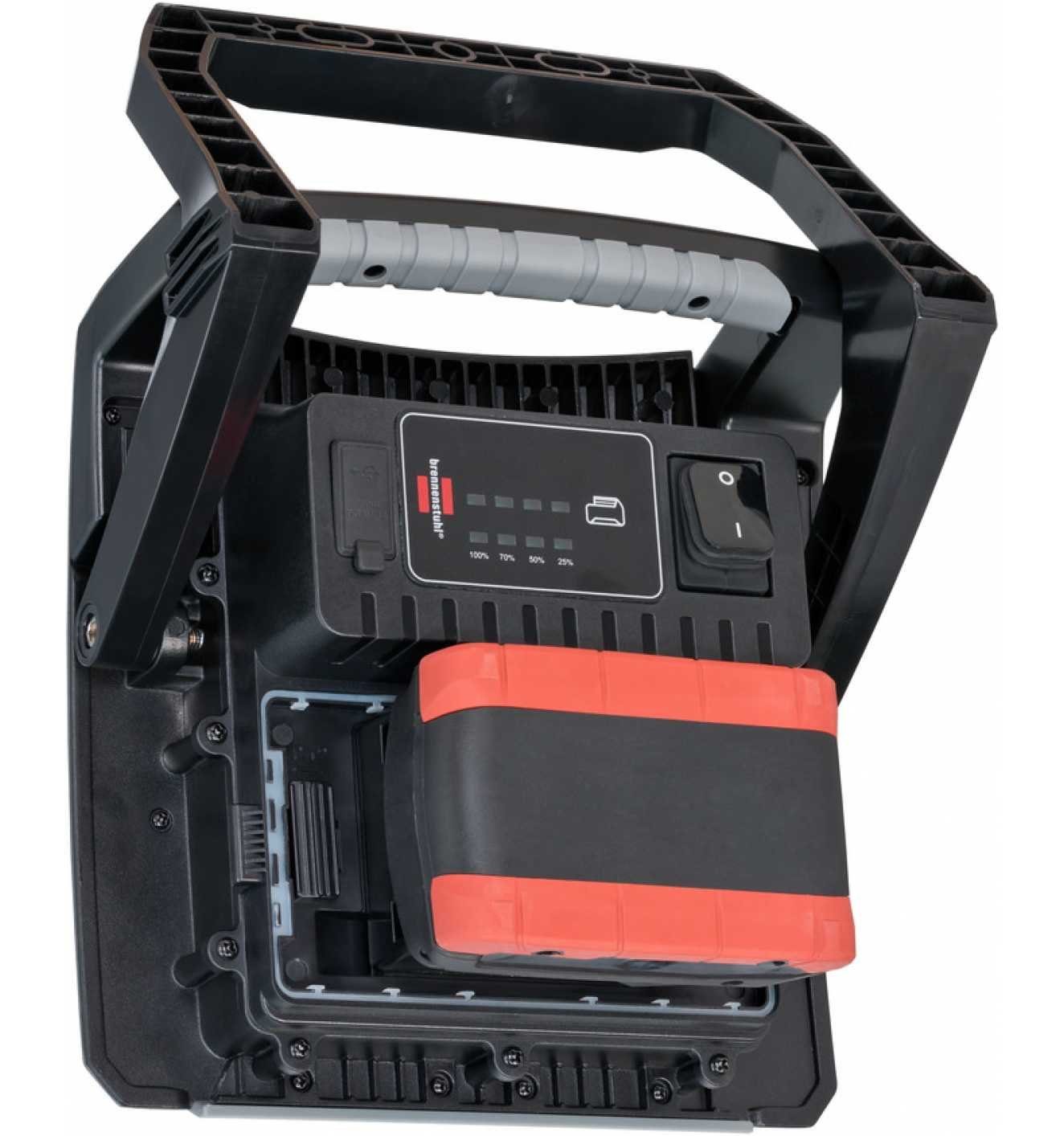 Brennenstuhl Baustrahler Multi Battery LED Akku Strahler, LED fest integriert, Multi Battery