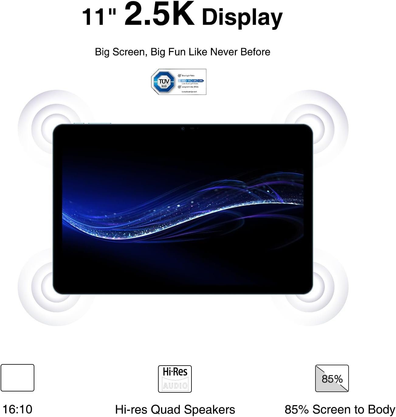 DOOGEE T30 PRO 2.5K Display Helio G99 Octa-Core 15GB RAM (2TB TF) Tablet (11