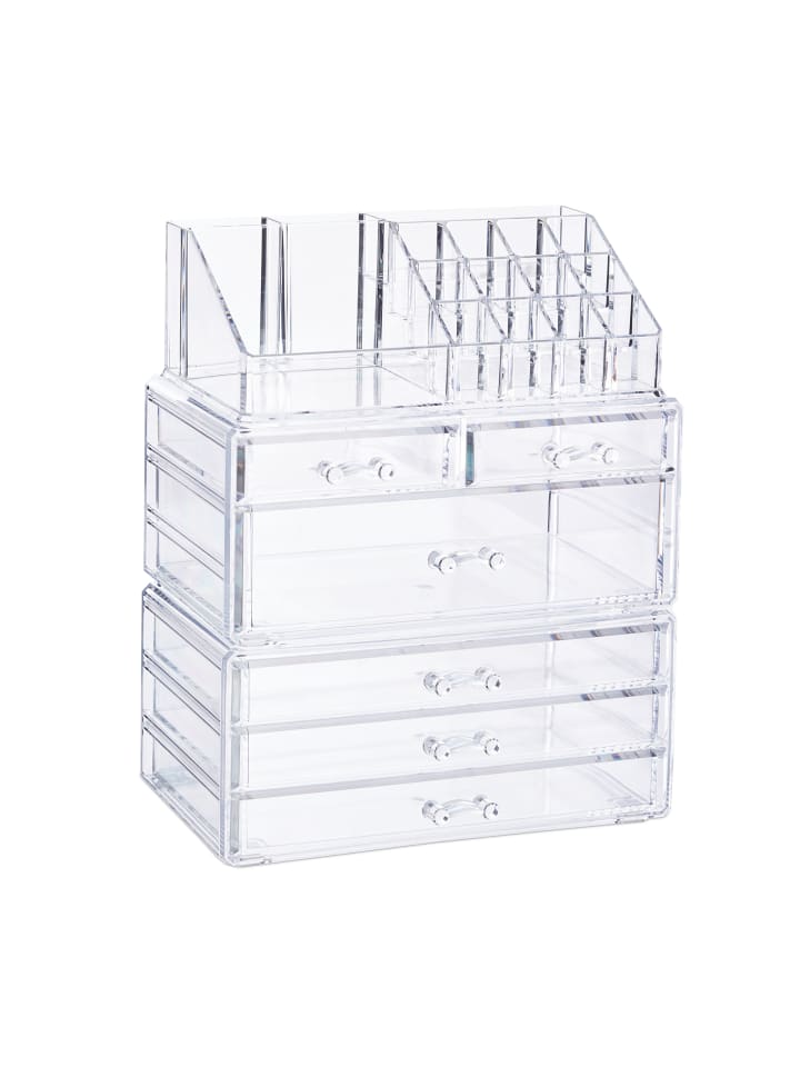 relaxdays 2x Kosmetikorganizer in Transparent günstig kaufen onesize