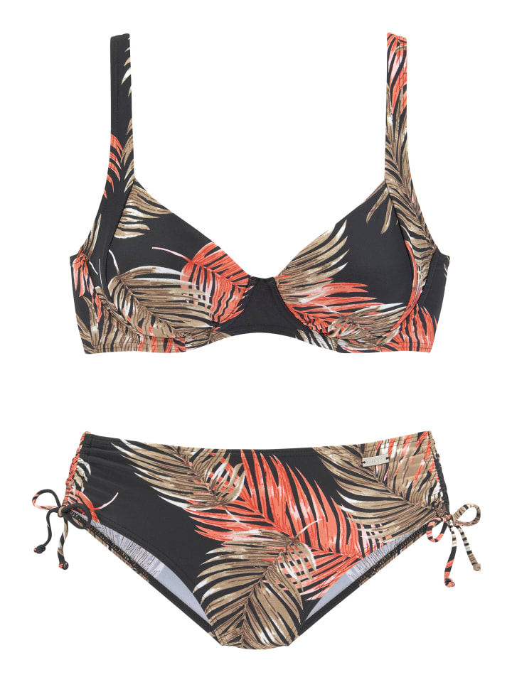 LASCANA Bügel-Bikini in schwarz-bedruckt günstig kaufen
