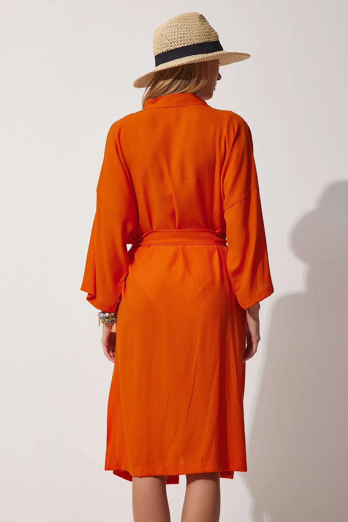 Happiness İstanbul  Kimono & Kaftan - Orange - Regular Fit