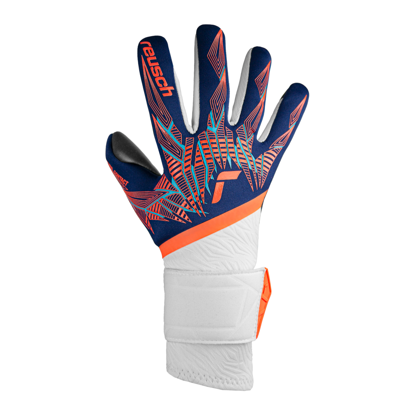 Reusch Pure Contact Gold TW-Handschuhe Blau Orange Schwarz F4848